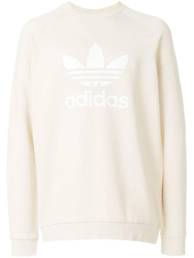 Adidas Trefoil Crew Sweatshirt Nude Neutrals