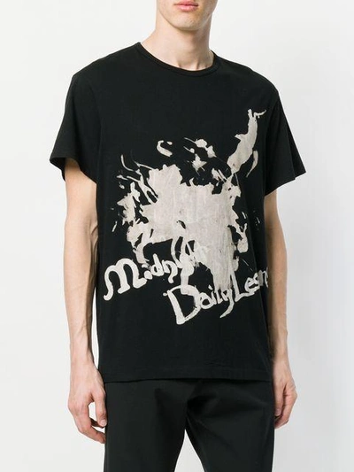 Shop Yohji Yamamoto Splash Print T-shirt - Black