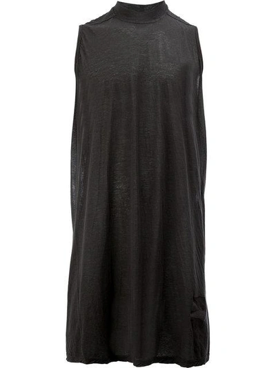 Shop Rick Owens Drkshdw Racer Back Long Tank - Black