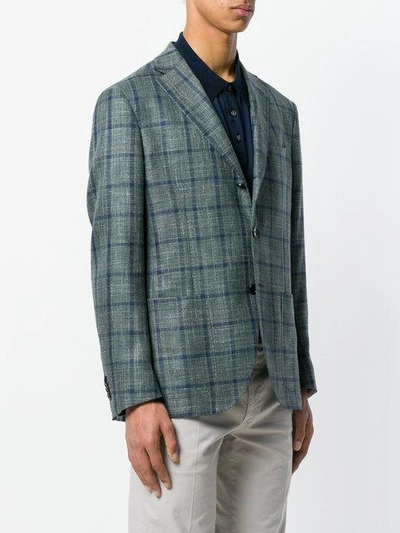 Shop Cantarelli Plaid Blazer - Green