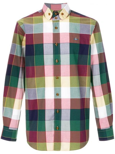 Shop Vivienne Westwood Checked Shirt In Multicolour