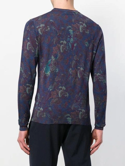 Shop Etro Floral Print Sweater