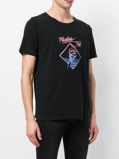 Shop Saint Laurent Paradise Trip Printed T-shirt - Black