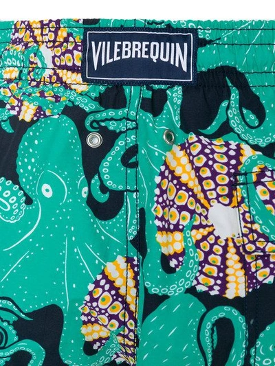 Shop Vilebrequin Octapus Print Swim Shorts - Blue