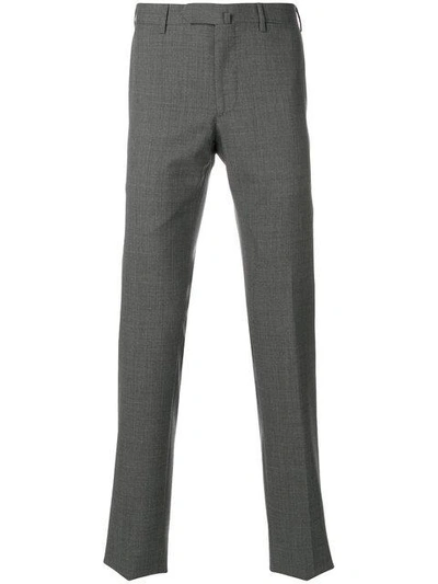 Biagio Santaniello Tailored Grey Wool Trousers In Grey