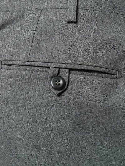 Biagio Santaniello Tailored Grey Wool Trousers In Grey