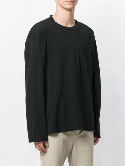 Shop Our Legacy Patch Pocket Long Sleeve Top In Black