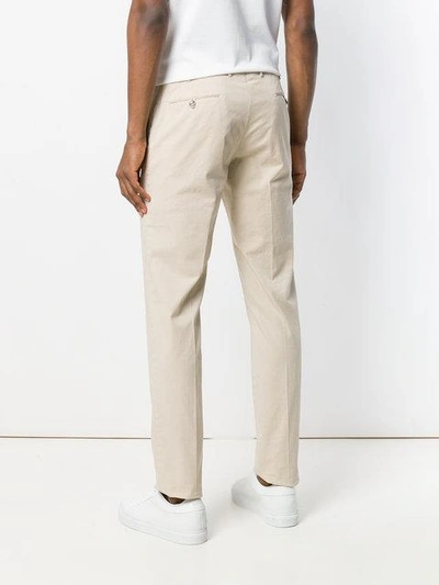 Shop Biagio Santaniello Skinny Trousers - Neutrals