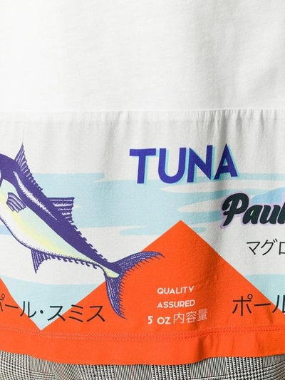 Shop Paul Smith Tuna Print T In 01 White Multi