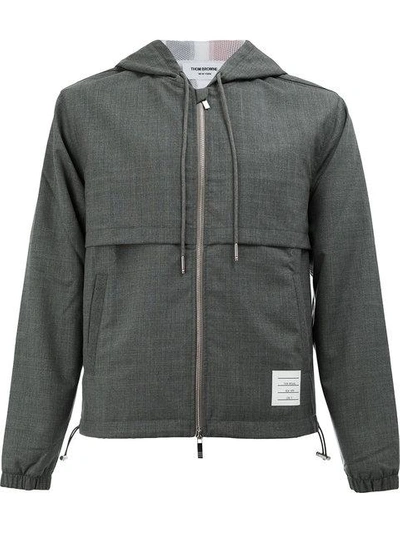 Shop Thom Browne Stripe Detail Jacket
