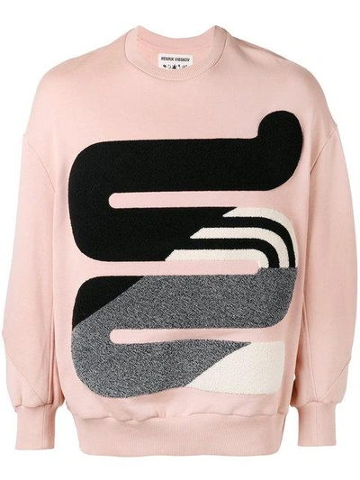 Shop Henrik Vibskov Appliqué Sweater - Pink