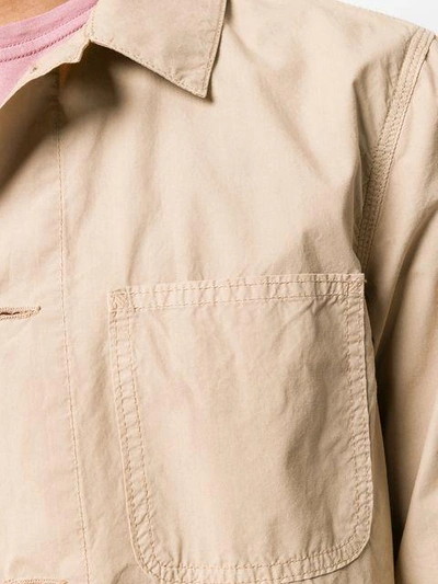 Shop Altea Safari Shirt Jacket In Neutrals