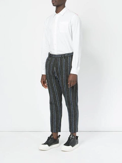 Shop Undercover Striped Trousers - Grey