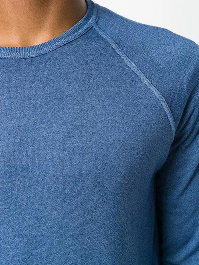 Shop Drumohr Classic Fitted Sweater In Blue