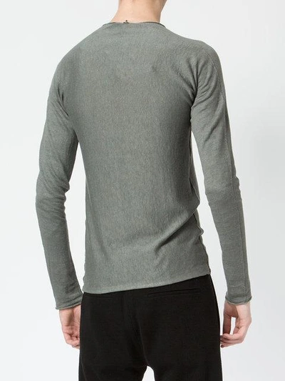 Shop Label Under Construction Classic Fitted Top In Grey
