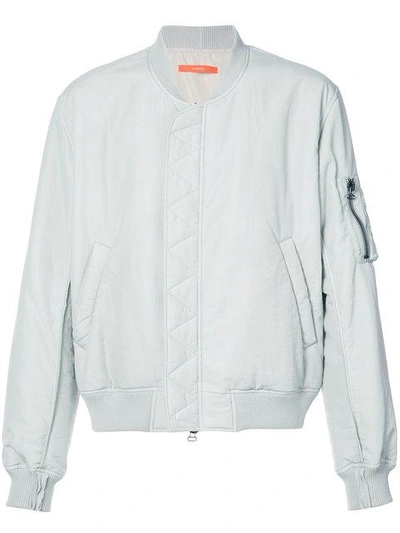 Shop Komakino Bomber Jacket In Grey