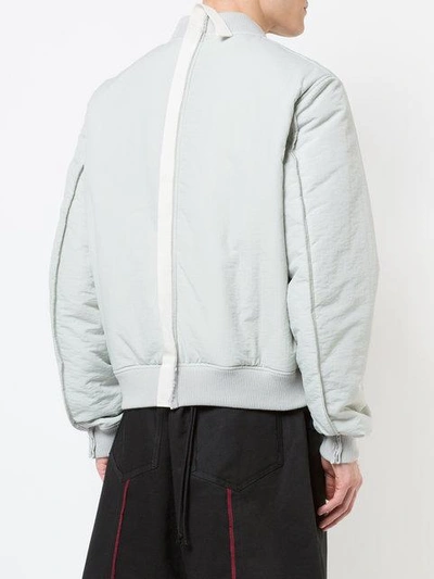 Shop Komakino Bomber Jacket In Grey