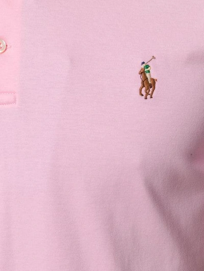 Shop Polo Ralph Lauren Slim-fit Polo Shirt - Pink
