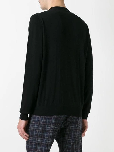 Shop Prada Crew Neck Sweater - Black