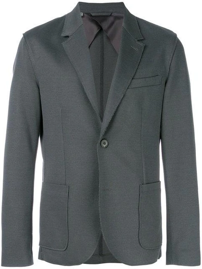 Shop Lanvin Single Breasted Blazer - Grey