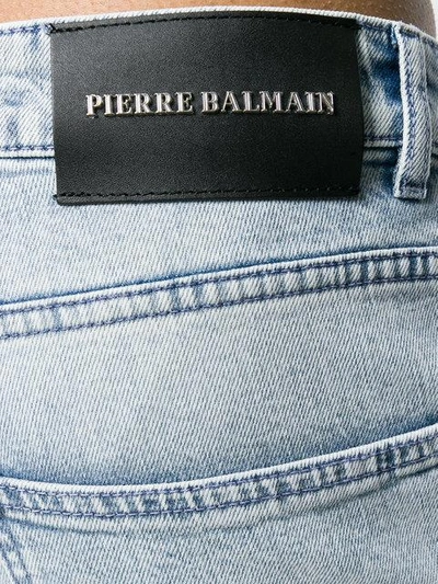 Shop Pierre Balmain Biker Jeans - Blue