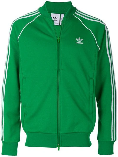 Adidas Originals Adidas Zip Front Track Jacket - Green | ModeSens