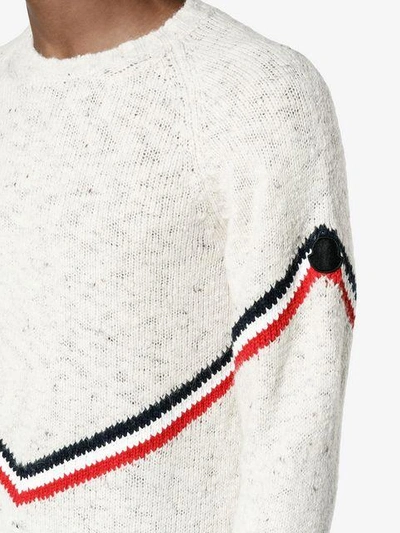 Shop Moncler Wool And Alpaca In Neutrals