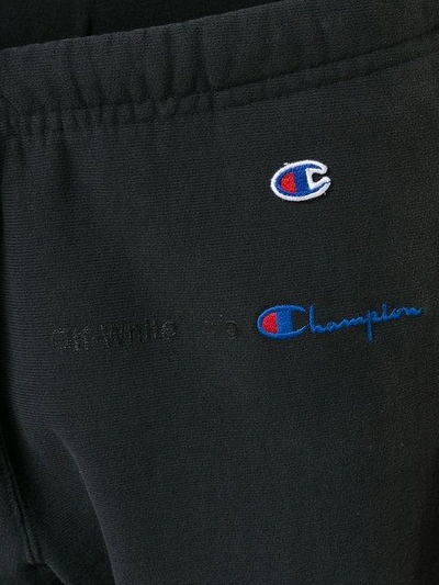 Shop Off-white X Champion Track Pants In Black