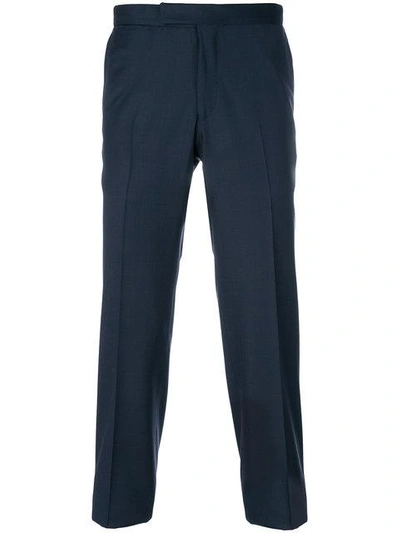 Shop Fashion Clinic Timeless Tapered Trousers In Blue