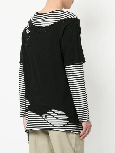 Shop Miharayasuhiro Distressed Layered T