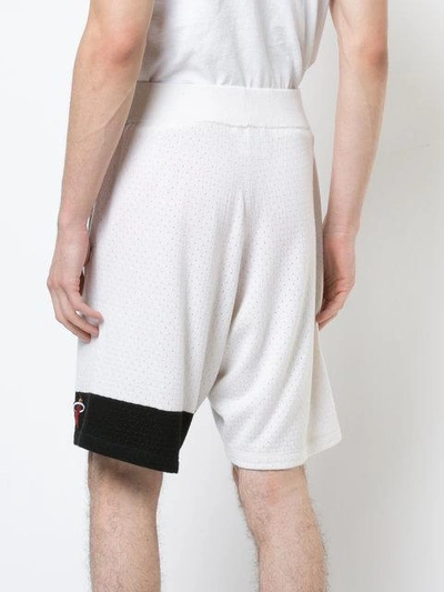 Shop The Elder Statesman X Nba Miami Heat Shorts In Brown