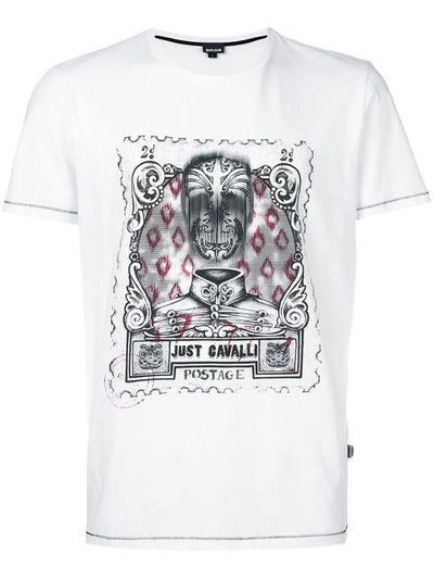 Shop Just Cavalli Printed T In White