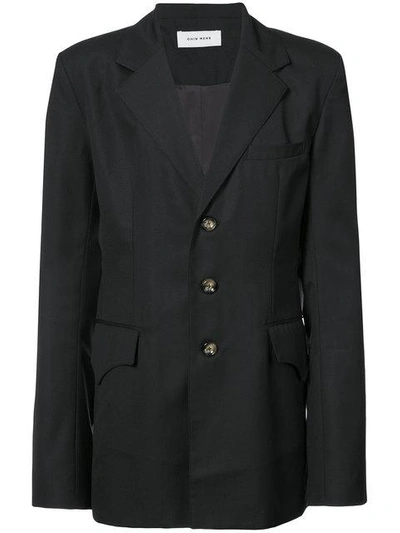 Shop Chin Mens Mid-length Suit Jacket In Black