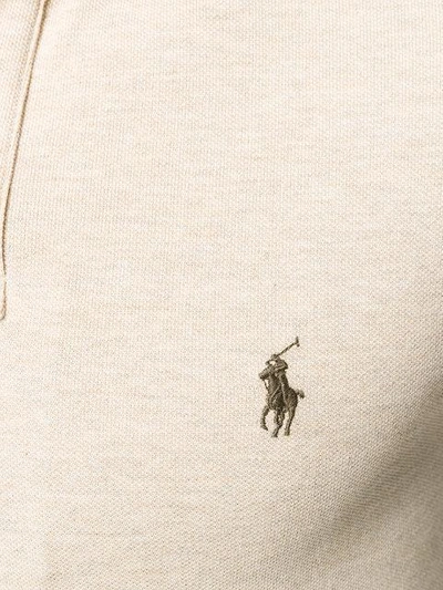 Shop Polo Ralph Lauren Slim-fit Polo Shirt In Neutrals