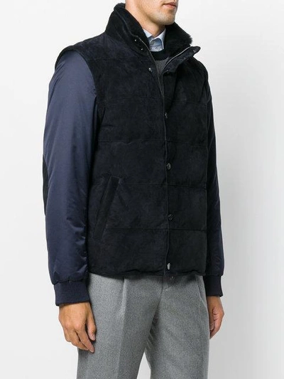 Shop Brioni Gilet-look Padded Jacket - Black