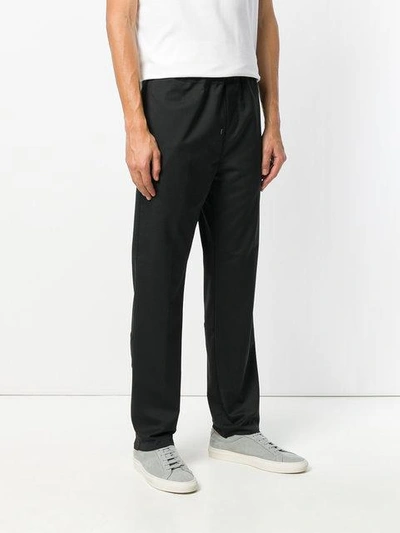 Shop Oamc Straight Trousers In Black