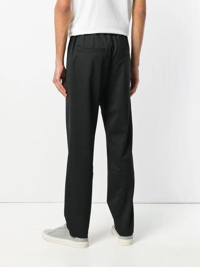 Shop Oamc Straight Trousers In Black