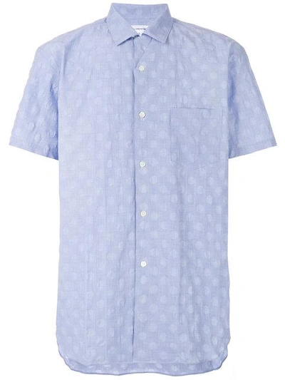 Shop Comme Des Garçons Shirt Short Sleeved Shirt - Blue
