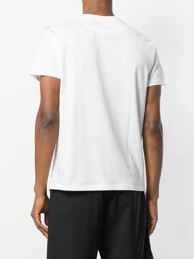 Shop Valentino Embroidered T-shirt - White