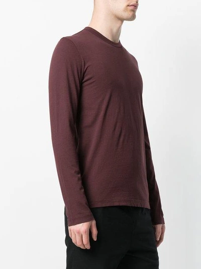 Shop James Perse Long Sleeve Shirt In Red