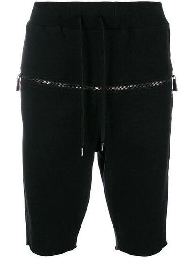 Shop Rh45 Zip Front Track Shorts - Black