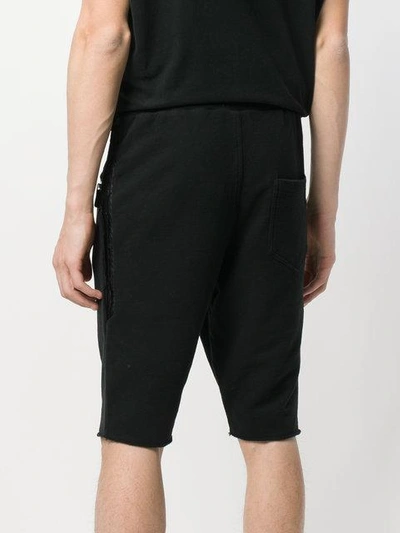 Shop Rh45 Zip Front Track Shorts - Black