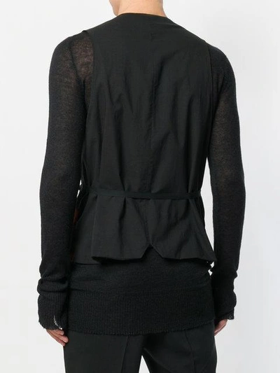 Shop Ann Demeulemeester Dyed Print Waistcoat