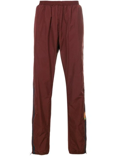 Shop Yeezy Season 5 Crest Sweatpants In Red