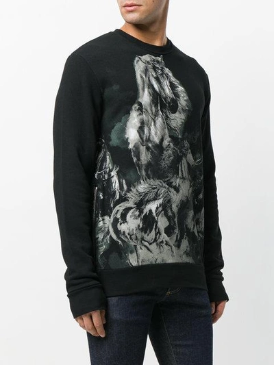 Shop Balmain Horse Print Sweatshirt