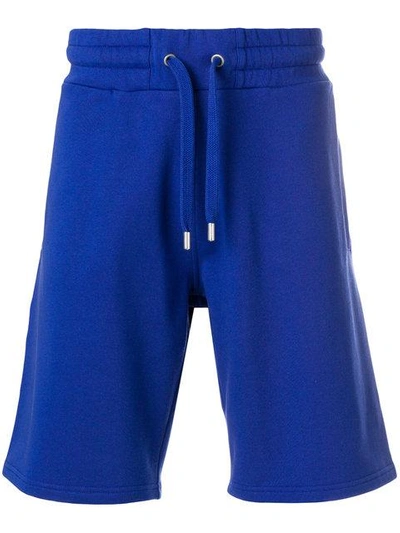 Shop Kenzo Logo Print Bermuda Shorts In Blue