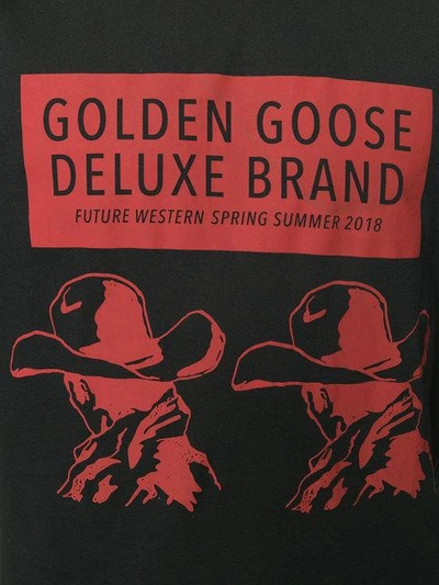 Shop Golden Goose Printed Logo T In Black