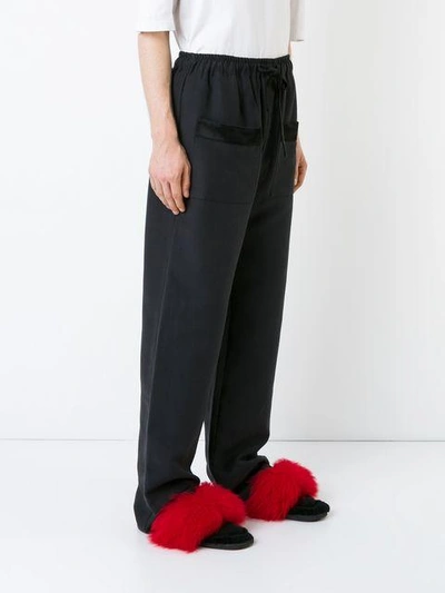 Shop Ex Infinitas Verre Pocket Pajama Trousers - Black