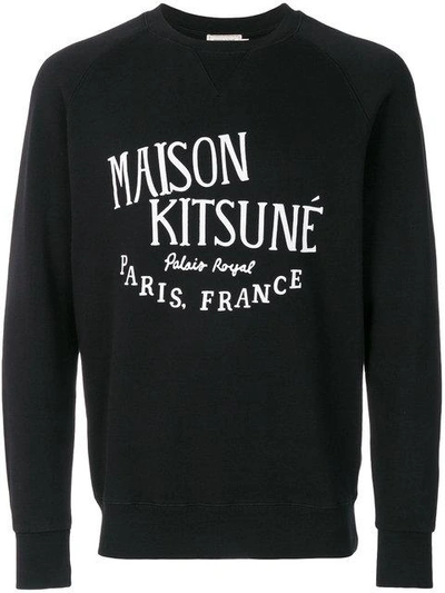 Shop Maison Kitsuné Palais Royal Sweatshirt In Black