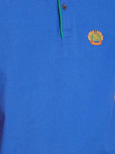 Shop Burberry Reissued Polo Shirt - Blue